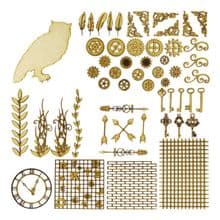 Owl Steampunk Kit Laser Cut 3mm MDF Industrial Art Picture Card Craft